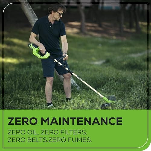Greenworks 40V Lawn Care Combo Kit, Trimmer & Blower for Edging & Leaf Cleanup, 2.0Ah Battery & Charger (Gas-Free Yard Duo) thumbnail 10