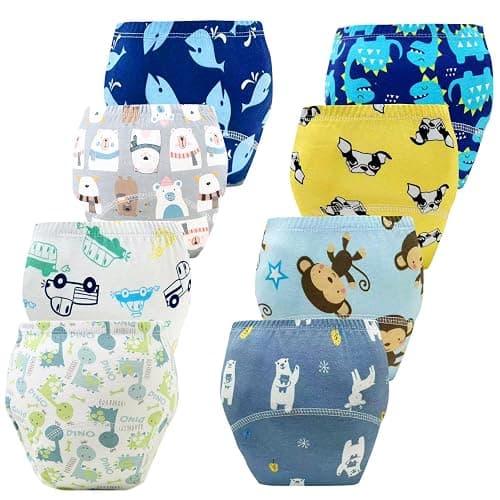 Upairy Training Pants for Girls Boys,Toddler Potty Training Underwear,Leakproof Reusable Kid Confident Panties,Children's Potty Underwear 100% Cotton for 2T-6T(6PCS,L) - Image 1