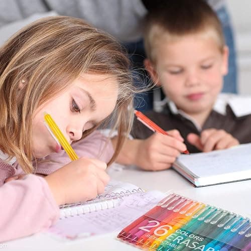Vanstek 26 Colors Erasable Gel Pens, Retractable Erasable Pens Clicker, Fine Point(0.7), Make Mistakes Disappear, Premium Comfort Grip for Drawing Writing Planner and School Supplies thumbnail 7