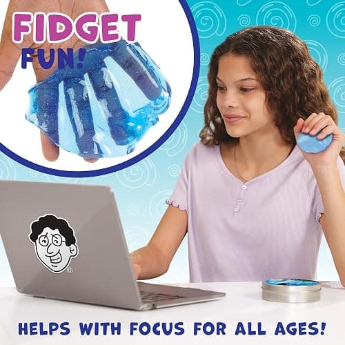 Crazy Aaron's Transparent Thinking Putty - 4" Falling Water Liquid Glass See Through Putty Tin - 90 Grams, Never Dries Out - Made in USA thumbnail 5