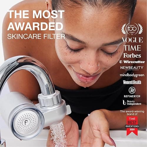 Filterbaby Skincare Filter 2.0, Bathroom Sink Filter Faucet for Men and Women’s Skin Care, 99.9% Chlorine Removal – 0.000001 mm Carbon Fiber, Clinically Tested, Skin Hydration in 2 Weeks (Chrome) - Chrome thumbnail 2