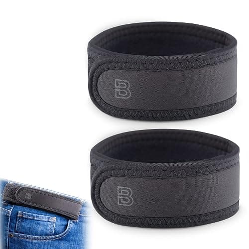 BeltBro Pro for Men and Women Elastic No Buckle Invisible Belt Patented Metal Free TSA Soft Adjustable Side Tactical Belt - Image 1