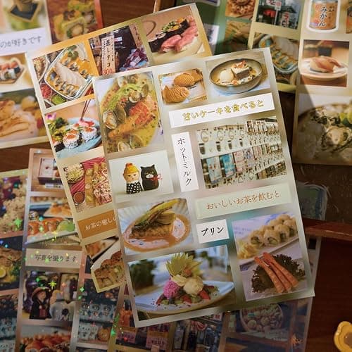 Japanese Sticker Book - 40 Sheets Cherry Blossom & Izakaya Food Stickers for Journals, Planners, Scrapbooking & Water Bottles - Kawaii Vinyl Decals (554 Pcs) thumbnail 7