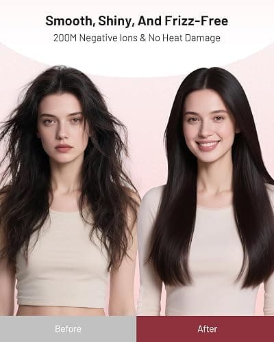 MESCOMB Dual Voltage Ionic Hair Dryer with Diffuser - 1875W High-Speed Blow Dryer for Women, Fast Drying, No Heat Damage, Low Noise, Lightweight, European Travel 110V-120V/220V-240V, Gifts for Women thumbnail 4
