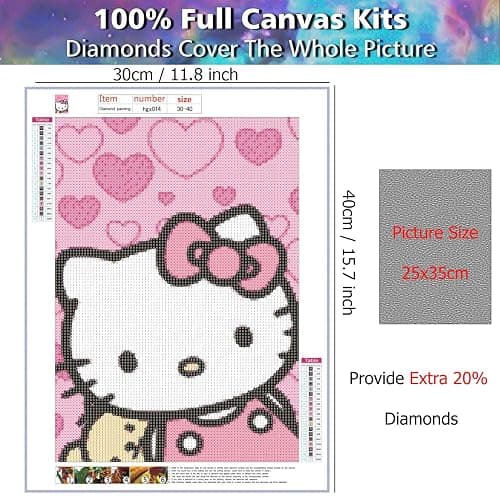 YALKIN 5D Diamond Painting Kits for Adults DIY Full Round Drill (11.8x15.7 inch) Diamond Art Pictures for Home Wall Decoration, Gifts thumbnail 4
