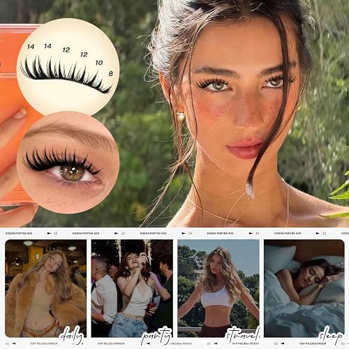 wiwoseo Bunny Lash Clusters Manga Lash Clusters Fairy Lashes Clusters with Spikes Wet Look Eyelash Clusters Flaunt Eyelash Extensions Manga Eyelash Clusters Spiky Lashes Clusters for Beginners thumbnail 5