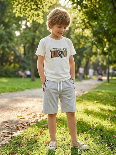 LIUNLU 5 Pack Boys Athletic Shorts Quick Dry Basketball Shorts Lightweight with Pockets and Drawstring for Youth Kids thumbnail 7