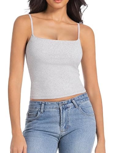 Abonlen Women's Sleeveless Adjustable Spaghetti Strap Tank Top - Image 1