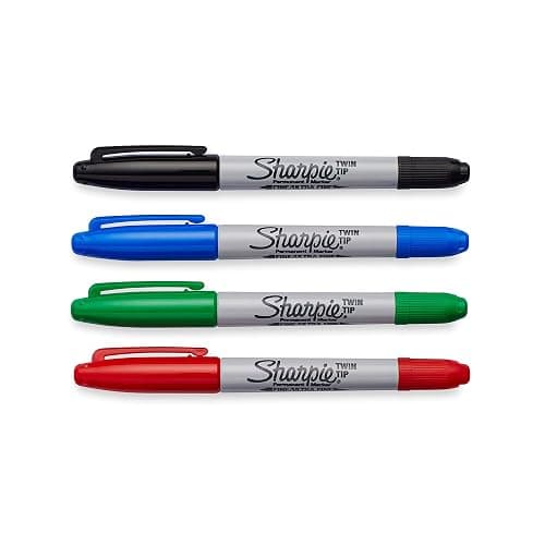 Sharpie 32174PP Twin Tip Permanent Markers Fine and Ultra Fine Assorted Colors 4 Count thumbnail 2