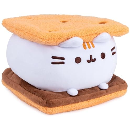 GUND Pusheen S’mores Squisheen Plush, Stuffed Animal for Ages 8 and Up, Brown/White, 12” thumbnail 5