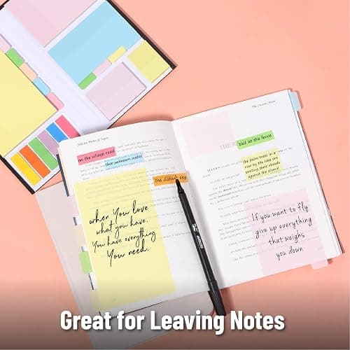 Mr. Pen- Sticky Note Set, 380 Pack, Pastel Colors, Transparent Sticky Notes Tabs, Divider, Christmas Gift thumbnail 6