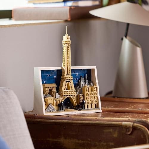 LEGO Architecture Parigi – La Città dell’Amore - Modellino da Costruire per Adulti Fai da Te - Decorazione per Casa o da Parete 3D con Paesaggio Parigino tra cui la Torre Eiffel - Idea Regalo - 21064 thumbnail 3