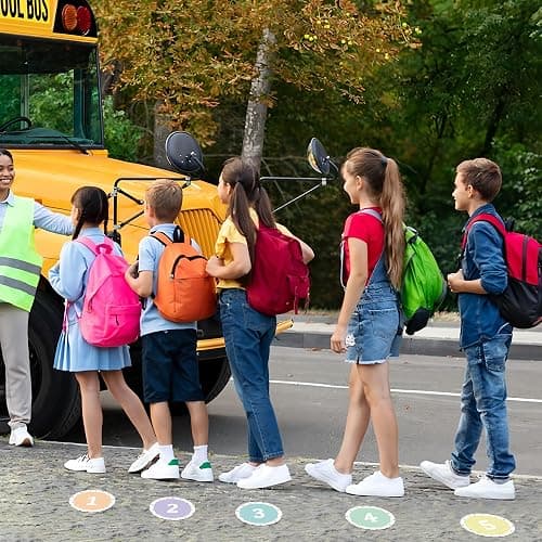 36PCS Pastel Number Spot Markers Stickers 4" Line up Spots for Classroom Floor Self Adhesive Vinyl Stickers Number Spot Markers Decals for Back to School Kindergarten Preschool Elementary Supplies thumbnail 7