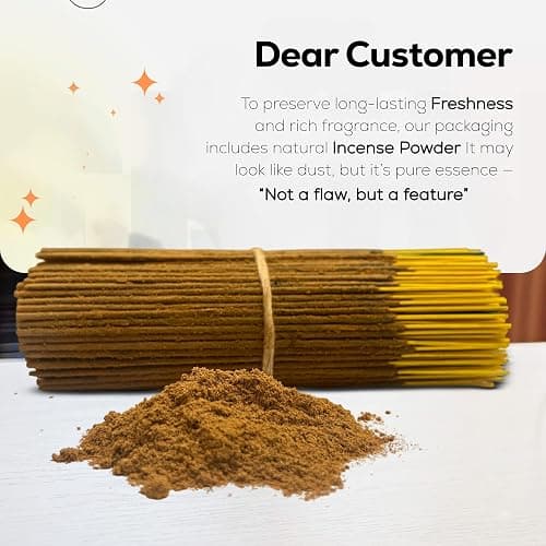 raajsee Incense Sticks 6 Pack Variety Set 15gm Each, Nag Champa- Jasmine - vanila-Japanese Rose-White Sage,100% Organic Hand Rolled- Perfect for Yoga, Meditation,Aromatherapy thumbnail 6