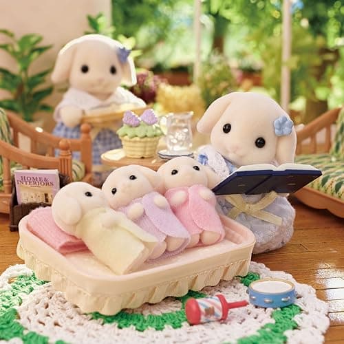Calico Critters Flora Rabbit Family - Set of 5 Collectible Doll Figures for Children Ages 3+ thumbnail 10