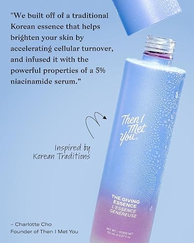 Then I Met You The Giving Essence, Vegan, Cruelty-Free Korean Skincare with 5% Niacinamide, Fermented Galactomyces, Red Algae & Berries for Brightening & Hydration, Suitable for All Skin Types, 5.07oz thumbnail 8