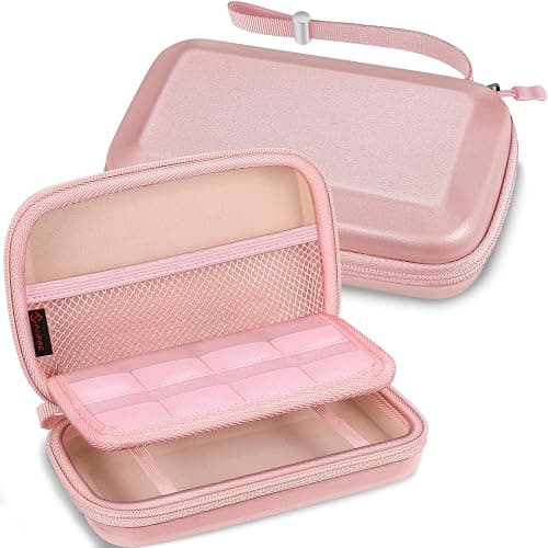 FINTIE Etui pour Nintendo 2DS XL / 3DS & XL & LL - Housse Rangement Anti-Choc Sac de Transport avec Porte-Cartes de Jeu et Dragonne, - Image 1