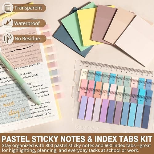 62PCS Aesthetic School Supplies with Cute Pencil Case, Pastel Highlighters Black Ink Gel Pens Mechanical Pencils Kit, Back to School Supplies College Essentials Preppy Stationary Set for Student Girls - Pink thumbnail 8
