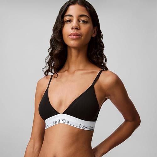 Calvin Klein Women's Modern Cotton Lightly Lined Triangle Wireless Bralette thumbnail 4