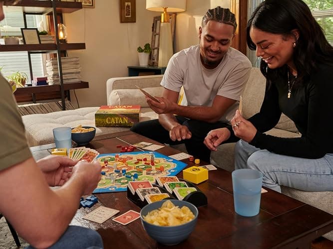 CATAN Board Game (6th Edition) Trade, Build & Settle in The Classic Strategy Game for Family, Kids & Adults, Ages 10+, 3-4 Players, 60-90 Min Playtime thumbnail 2