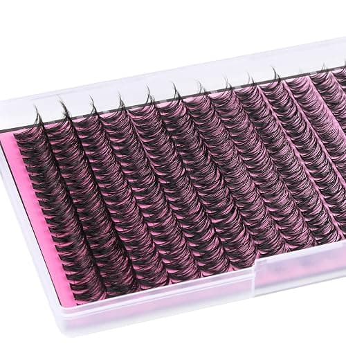 FANXITON Lash Clusters 280 Pcs Wispy Lash Clusters D 8-16 MM Mix Natural Eyelash Clusters 40D Individual Eyelash DIY Lash Extensions at Home(40D) thumbnail 9