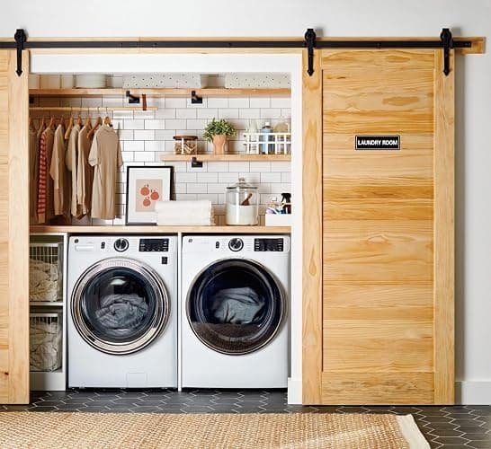 Laundry Room Sign, Premium Durable Acrylic Material, Super Strong Adhesive, Quick Installation, Suitable for Your Home and Business (9 × 3 Inches, Black) thumbnail 5
