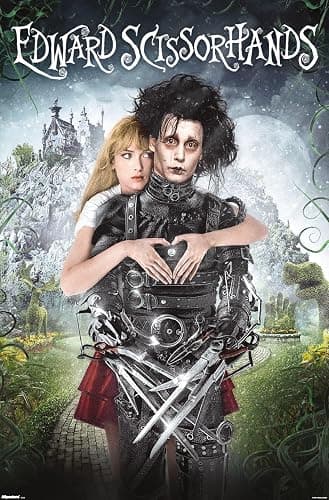 Edward Scissorhands - Heart One Sheet Wall Poster, 34L" x 22.4W", Unframed Version - Image 1
