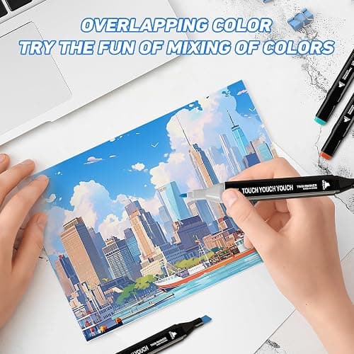 262 Colors Alcohol Markers,Art Markers for Kids and Adult Drawing Markers Dual Tip Coloring Painting Perfect for Kids Adult Gift thumbnail 6