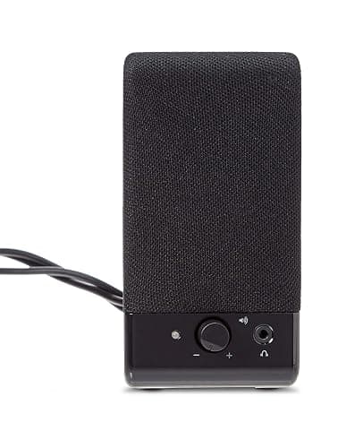 Amazon Basics USB-Powered Computer Speakers for Desktop or Laptop PC with Volume Control, Plug-N-Play, Black thumbnail 5