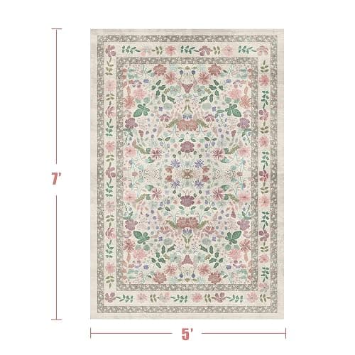 floral area rug ! thumbnail 2