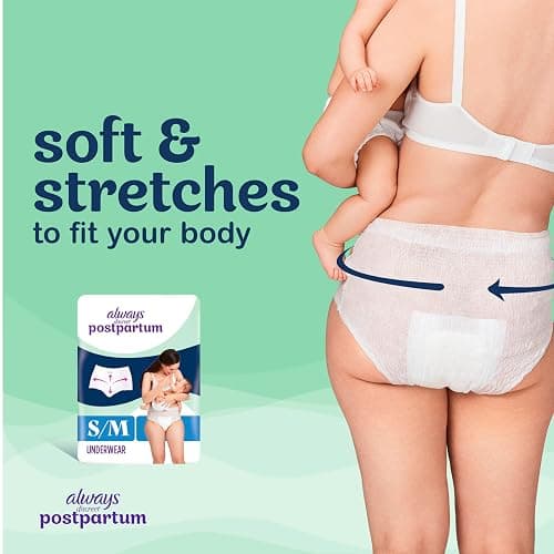 Always Discreet Postpartum and Adult Incontinence Underwear for Women, Small/Medium, Maximum Protection, 14 Count thumbnail 3