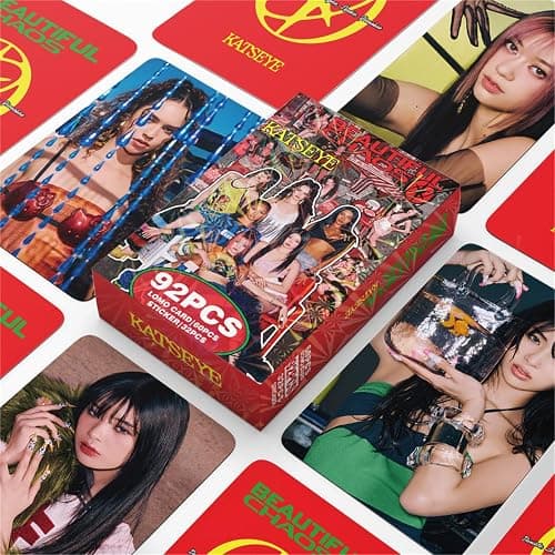 32PC KATSEYE Stickers+60PC Lomo KATSEYE Photocards Novel Idol Album Cards Set Mini Merch Photocards Set Fans Gift Girls Fans thumbnail 3
