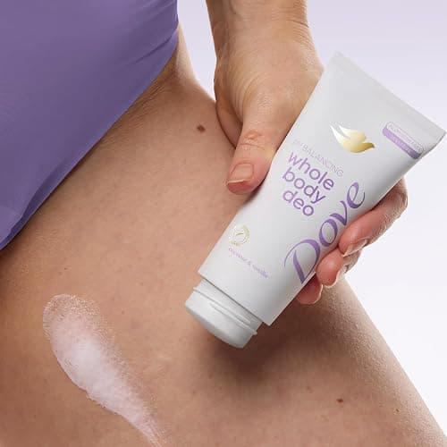 Dove Whole Body Deo Aluminum Free pH Balancing Cream Deodorant Coconut & Vanilla for 72h Odor Control 2.5 oz thumbnail 5
