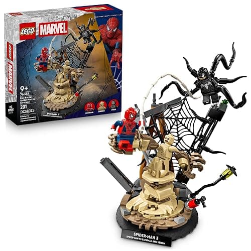 LEGO Marvel Epic Battle: Spider-Man vs. Sandman 76334 76334 | Building Toy for Boys & Girls, Ages 9+, Super Hero Toy for Pretend Play, 3 Marvel Minifigures, 201 Pieces, Gift for Birthdays - Image 1