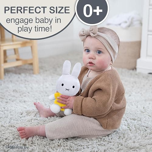 Kids Preferred Miffy Plush Toy, 8 Inch Sitting Dutch Bunny Plush from Dick Bruna, Soft Boa Rabbit Bunny Stuffed Animal Plushie Doll for Girls and Boys thumbnail 6