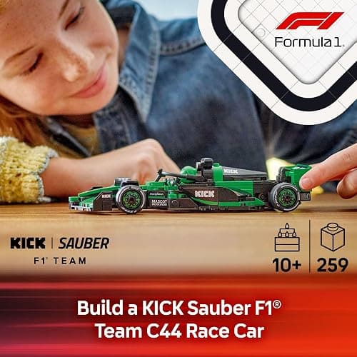 LEGO Speed Champions Kick Sauber F1 Team C44 Race Car Toy - Building Set for Kids, Boys & Girls, Ages 10+ - Toy Car for F1 Fans - Gift Idea for Birthday - 77247 thumbnail 3