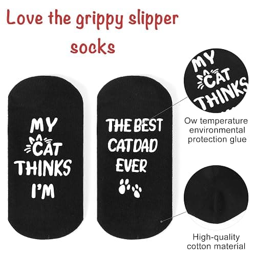 ZXGXLAW Birthday Gifts for Cat Dog Dad Cat Dog Mom,Funny Socks for Men Women Christmas Ideas,Crazy Gifts for Animal Lovers thumbnail 3