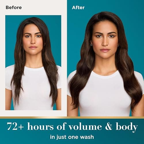 OGX Thick & Full + Biotin and Collagen for Hair Volume & Body, Sulfate Free Volumizing Shampoo & Conditioner Set for Fine & Thinning Hair, Nutrient-Infused, Vitamin B7, 13 fl oz, 2 Pack thumbnail 2