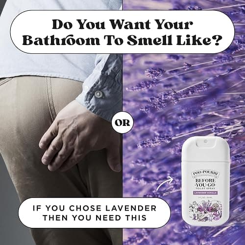 Poo-Pourri Before-You-Go Pocket Toilet Spray, Travel Essentials, Lavender Vanilla, 1 Fl Oz, Up to 50 Uses, On-The-Go Bathroom Odor Deodorizer with Essential Oils, TSA Approved Size thumbnail 8