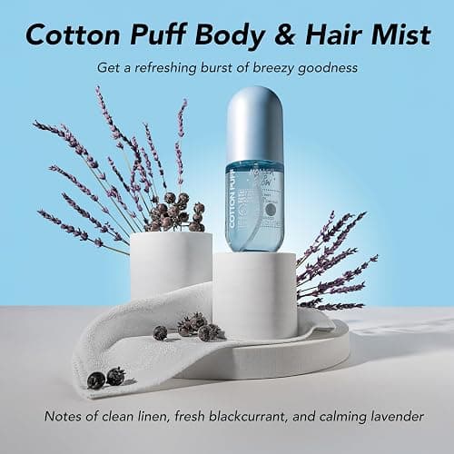 Holler And Glow Mood Boosting Cotton Puff Body & Hair Mist, Body Spray, Teen Girls Spritz, Long Lasting, Linen, Fresh Scented, Water Based Fragrance For Tweens, Clean & Gentle Formula, 3.38 Fl Oz thumbnail 2