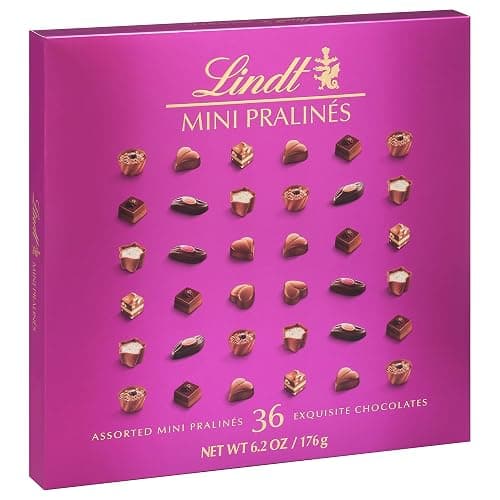 Lindt Mini Pralines, Assorted Chocolate Candy Pralines With Premium Filling, Great For Gift Giving, 6.2 oz. Gift Box thumbnail 5