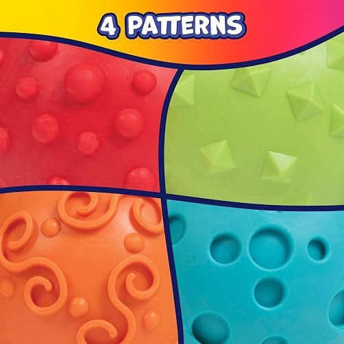 Ready 2 Learn Paint and Dough Mushroom Stampers, Set of 4 | Ages 2+, Play Dough Tools and Accessories, Easy-Grip Texture Stampers thumbnail 5