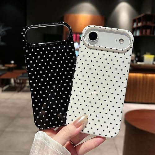 Jmltech for iPhone 16 Plus Case Polka Dot Phone Cases Women Girly Cute Aesthetic Design Trendy Simple Case Slim Shockproof Protective Cover Pink thumbnail 7