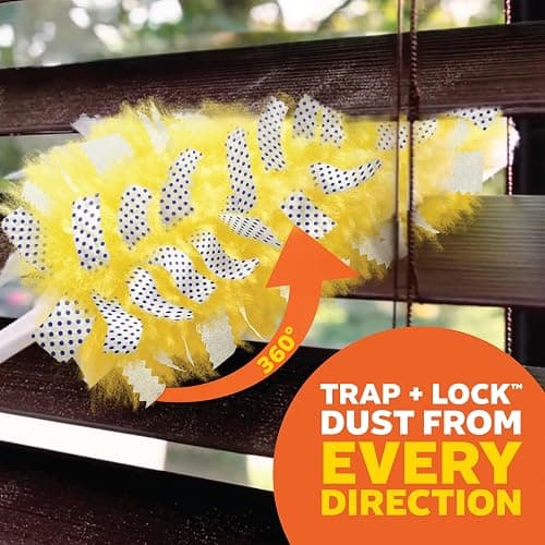 Swiffer Duster Kit with 3 ft Extendable Handle, Heavy Duty Dusting Starter Kit with 3 Refills, for Ceiling Fans, Vents and Hard to Reach Places thumbnail 6