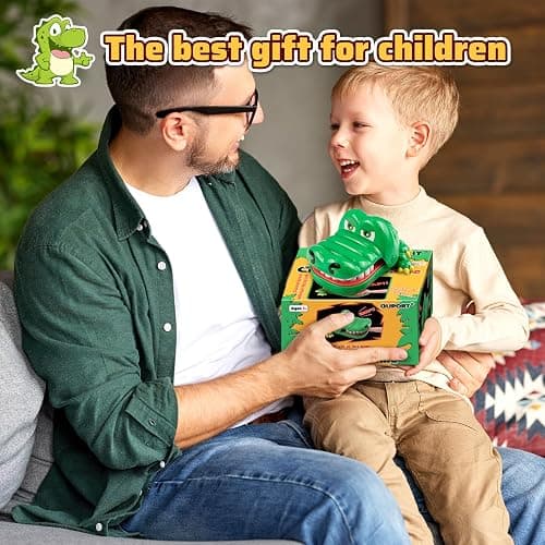 Upgraded Crocodile Teeth Dentist Game For Kids, Alligator Push Teeth Down, Funny Board Game thumbnail 6