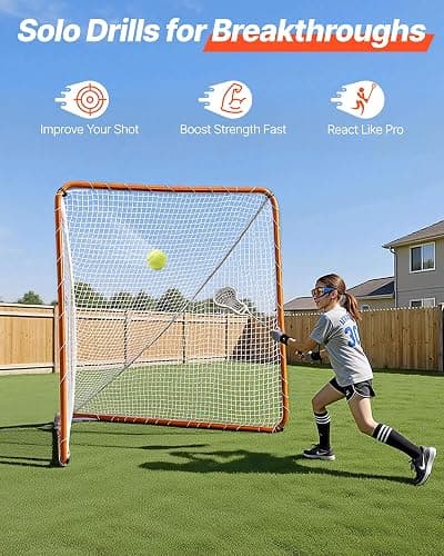 VEVOR Portable Lacrosse Goal - Complete Training Accessory Set with Extended Coverage for Youth and Adults thumbnail 9