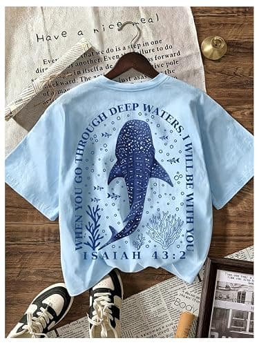 SOLY HUX Women's Tropical Graphic Tees Hawaiian Beach T Shirts | Summer Tshirt Tops for Teens, Short Sleeve, Crewneck, Vacation Clothes thumbnail 3