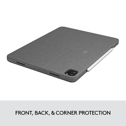 Logitech Combo Touch iPad Pro 11-inch (1st, 2nd, 3rd, 4th gen - 2018, 2020, 2021, 2022) Keyboard Case - Detachable Backlit Keyboard, Click-Anywhere Trackpad - Oxford Gray; USA Layout thumbnail 3