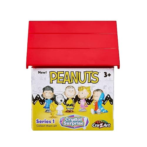 Cra-Z-Art Peanuts Crystal Surprise, Mini Plastic Crystal-Like Figures and Snoopy House Collectible Blind Bag Inspired Kids Toys for Ages 3 and Up thumbnail 4