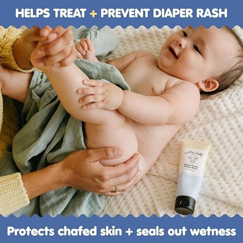 TUBBY TODD Sweet Cheeks Diaper Paste - Diaper Rash Cream with 14% Zinc Oxide - Hypoallergenic - For Soothing and Protecting Sensitive Skin - 2 Pack, 4oz & 7.9oz - 2 Pack w/o Spatula thumbnail 2